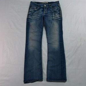 Buckle 27 x 29 Culture‎ Bootcut Medium Wash Bold Stitch Flex Denim Jeans
